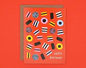 Licorice - Birthday Card