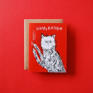 Scratchy Birthday - Snitty Kitty Birthday Card