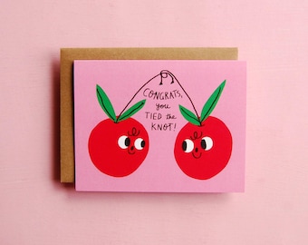 Congrats, You Tied the Knot - Wedding Greeting Card
