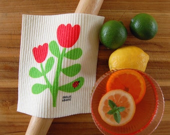 Ladybug Sponge Cloth