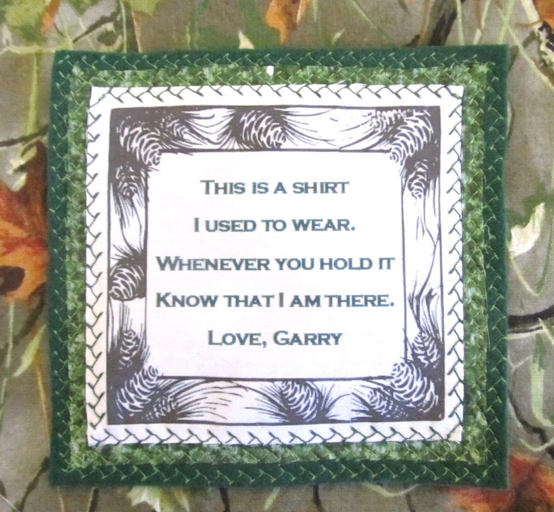 Add a Photo Patch To Your Memory Pillow YOU make the pillow Etsy