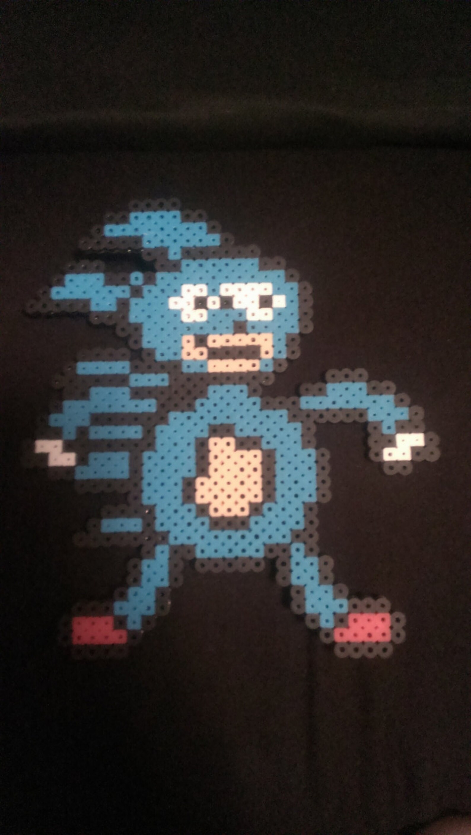 Sanic Meme perler bead art pixel sprite kandi | Etsy