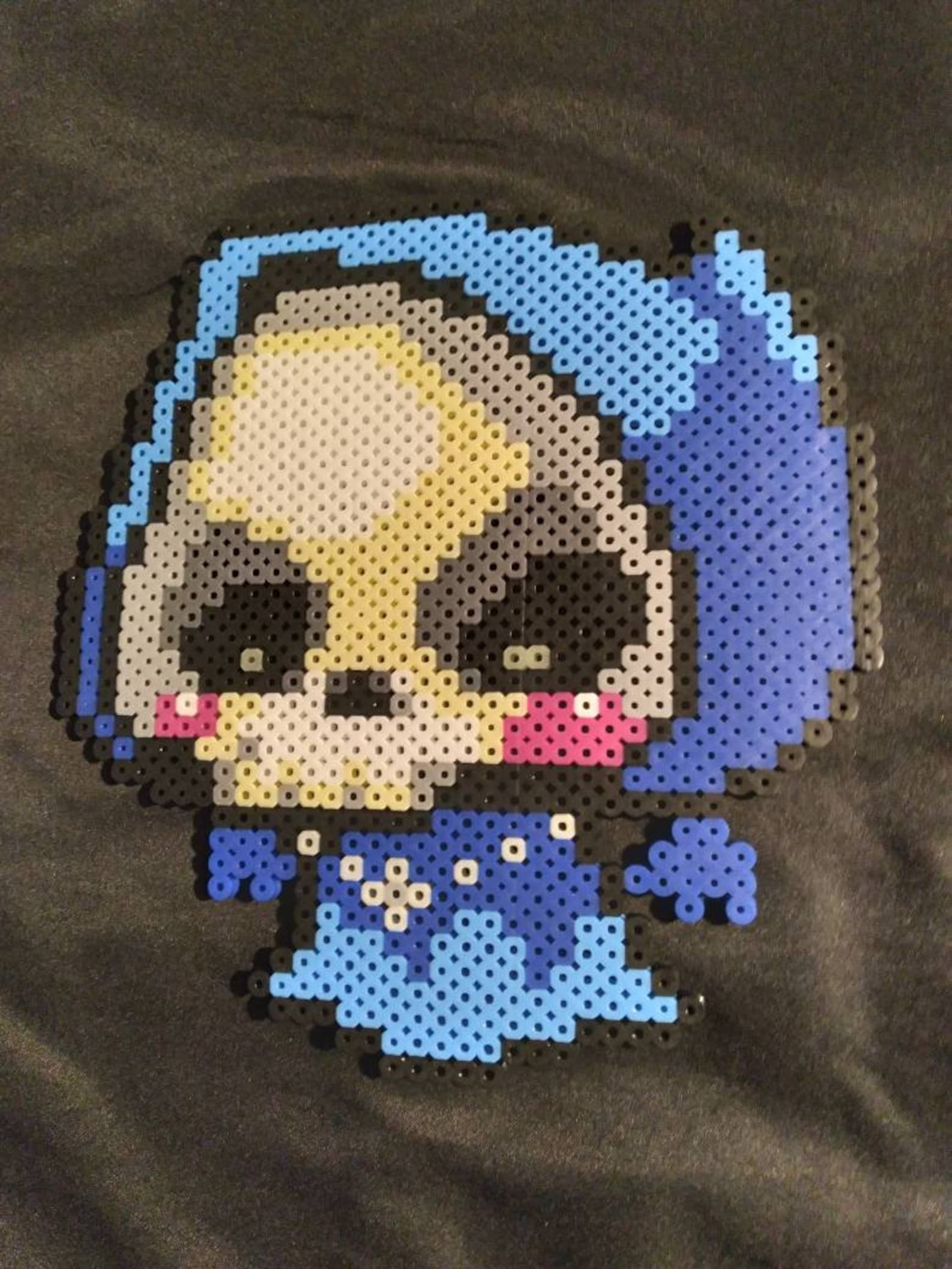 Chibi Death Grim Reaper Perler bead craft pixel art sprite Etsy