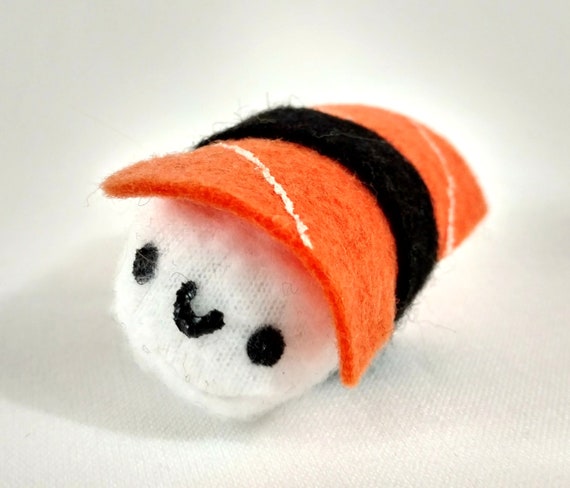 Sushi Shack Sushi 2 Mini Orange Saumon Sushi Peluche 16 Etsy