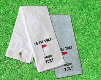 Personalized Golf Towel, Embroidered Golf Towel, Funny Golf Towel, Customized Golf Towel