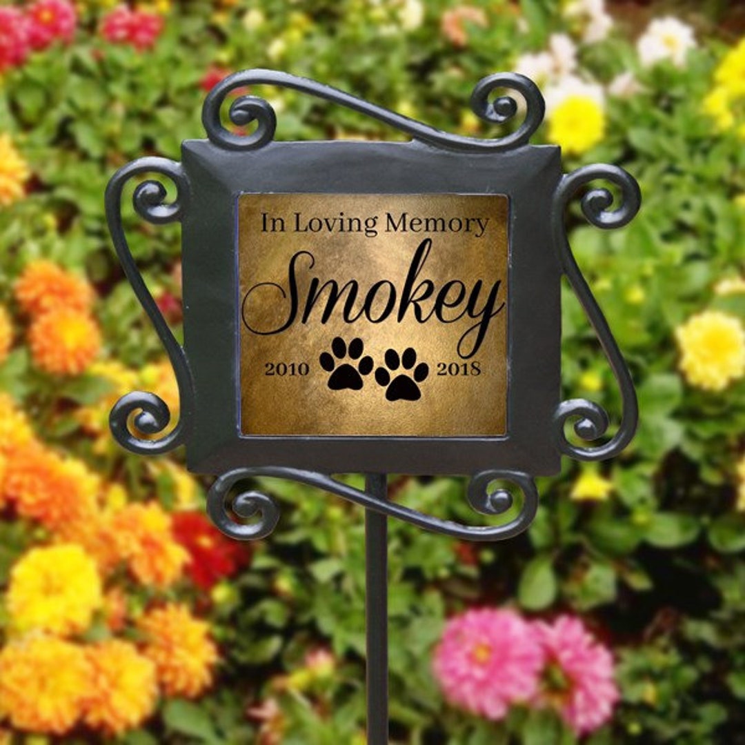 Personalized in Loving Memory Garden Stake, Custom Pet Memorial, Custom ...
