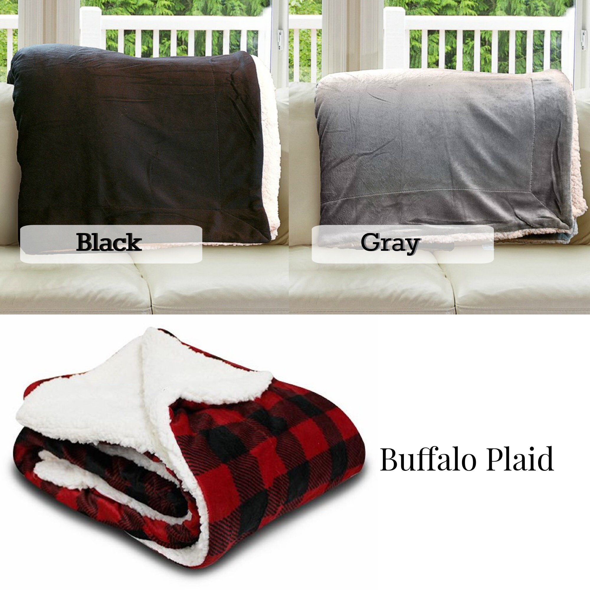 Personalized Sherpa Blanket Embroidered Sherpa Blanket Etsy