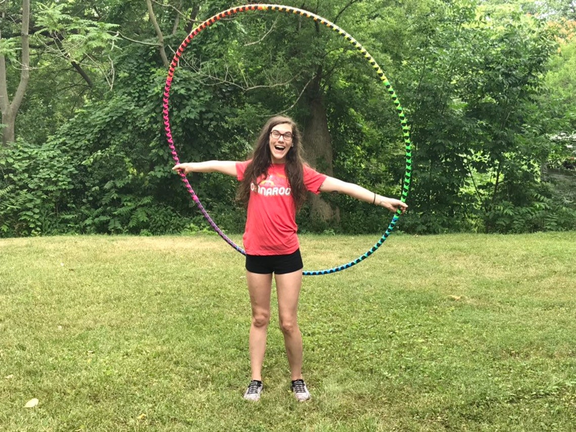 60 Giant Rainbow Hula Hoop Huge Hoop 6 Piece Etsy