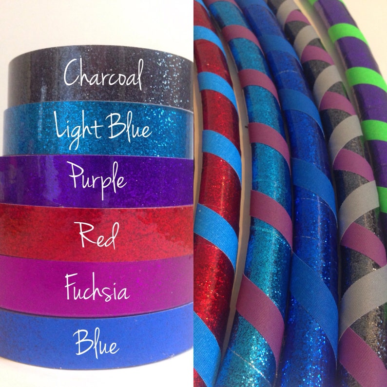 Glitter Polypro Hula Hoop With Grip Tape you Choose the Etsy