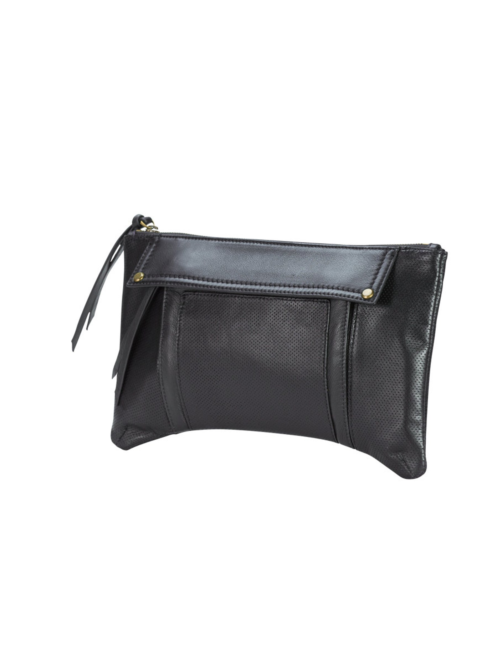 Black Leather Clutch Purse Modern, Edgy, Classic Clutch Purse Handbag