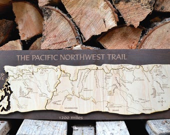 Pacific Northwest Trail Wood Map