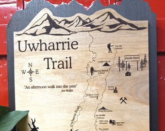 Uwharrie Trail Wood Map