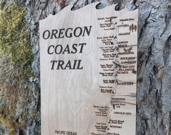Oregon Coast Trail Wood Map