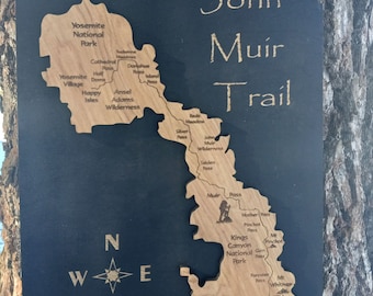 John Muir Trail Wood Map