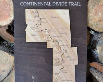 The Continental Divide Trail Wood Map