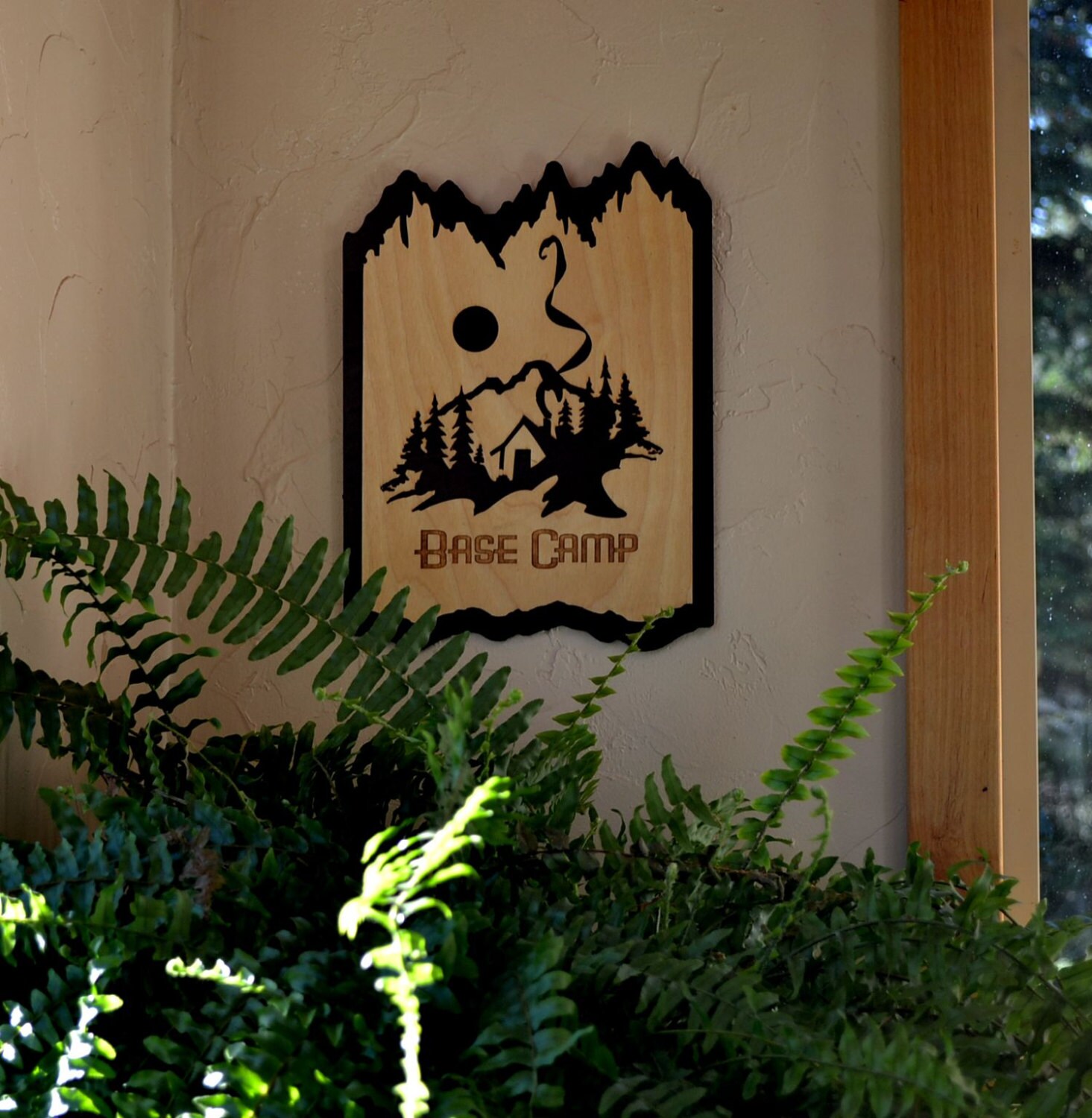 Base Camp Wood Sign - Etsy