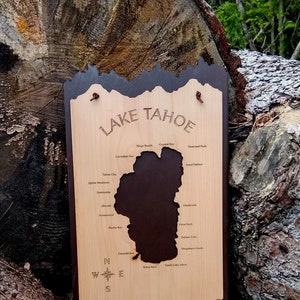 Lake Tahoe Wood Map