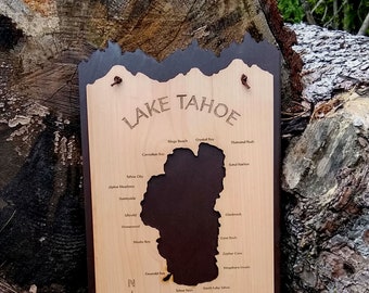 Lake Tahoe Wood Map