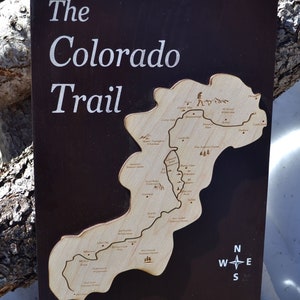 The Colorado Trail Wood Map