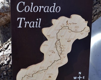 The Colorado Trail Wood Map