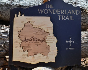 The Wonderland Trail Wood Map