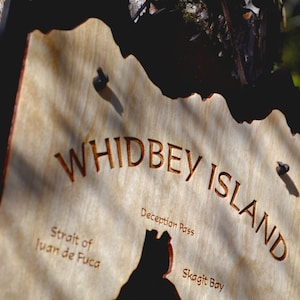 Whidbey Island Wood Map
