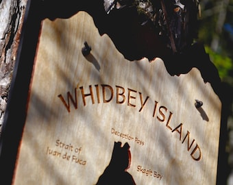 Whidbey Island Wood Map
