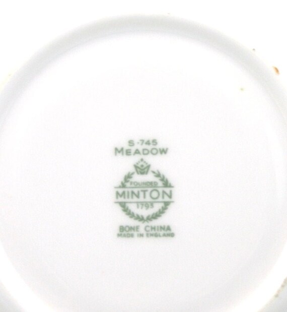 Minton Meadow Floral Duo: Gold Rim Bone China, 1960s - Etsy