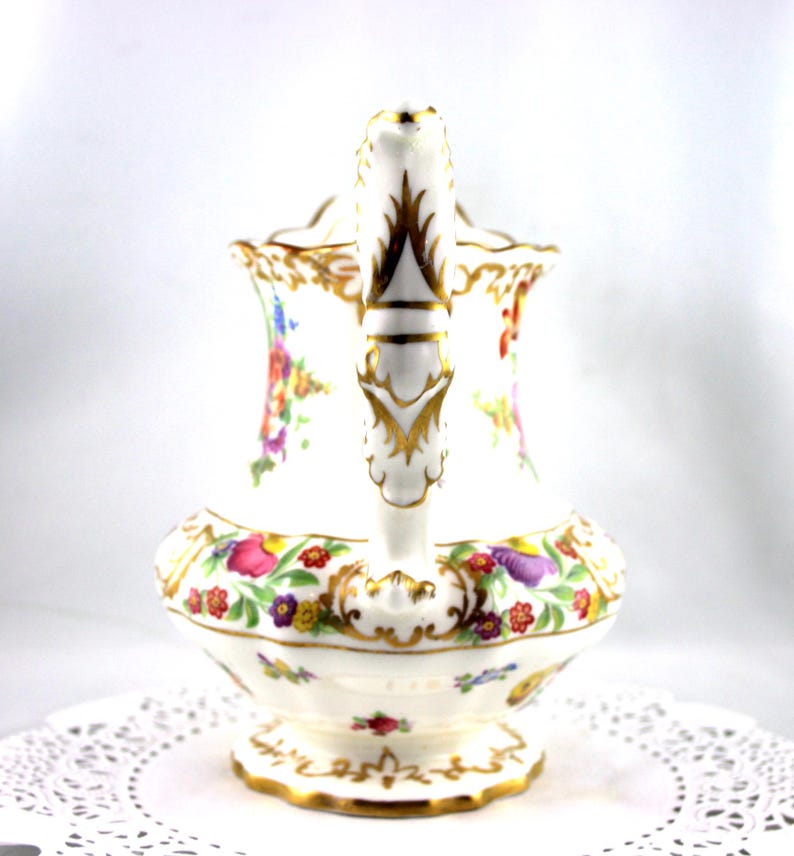 Hammersley Beautiful Floral Pitcher, Dresden Springs Pattern, Floral