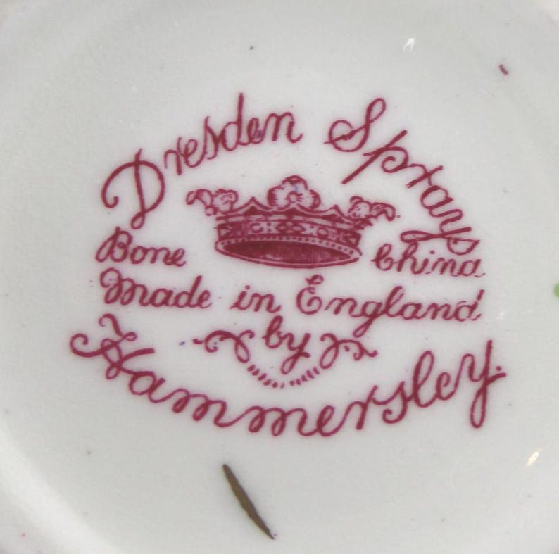 Hammersley Beautiful Floral Pitcher, Dresden Springs Pattern, Floral