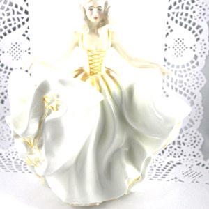 Hand Made & Decorated,  Royal Doulton Beautiful Medium Size Porcelain Figurine, Sweet Seventeen Theme, Bone English China made in 1970s