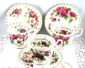 ロイヤルアルバート　オータムローズ英国製 ボンチャイナ　1981年製造 vintage】【England】ROYAL ALBERT Autumn Roses ロイヤルアルバート