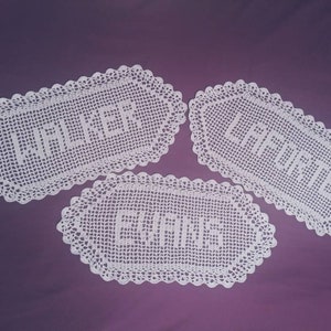 Crochet Name Doily/Doilies