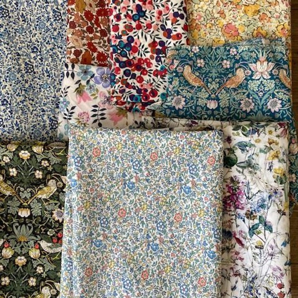 Liberty offcuts ~ scraps  ~ crafting fabric ~ scrap bundle ~ Lawn cotton ~ quilting cotton ~ Liberty offcuts