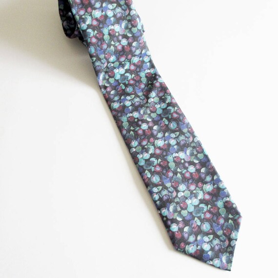 Cravatta da uomo Liberty London in cotone rosa Wiltshire Berry