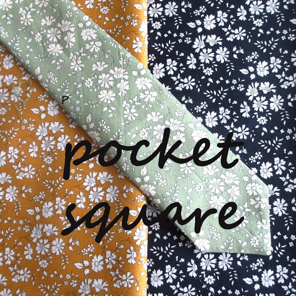 Mouchoir de poche pour hommes / foulard en Liberty imprimé « Capel » - choix de 3 coloris Mouchoir de de Mouchoir poche pour hommes / foulard en Liberty imprimé « Capel » - choix de 3 coloris 261ba0