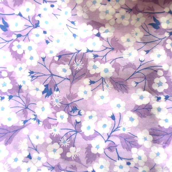 Men's Pocket square / hankerchief in   Liberty Print  "Mitsi Valeria" design ~ purple and blue  colourway ~ pochette ~ wedding