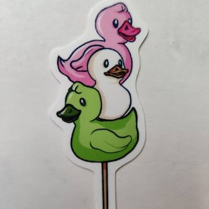 Rubber duck dango sticker