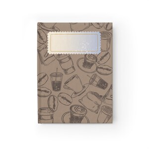 Coffee-Themed Journal: 5&quot;x7&quot; Blank Page Notebook