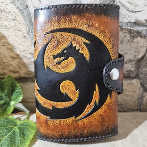 Carteira de couro genuíno "Celtic Dragon"
