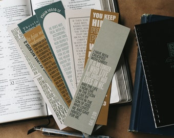 Gospel Truths Bookmarks, Minimal Bookmarks, Bible Verse Bookmarks, Bookmarks Set of 8, Christian Bookmark, Bookmarks for Men