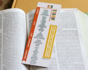 Books of the Bible Bookmark for Kids, Scripture Bookmark, Old Testament, New Testament, Christian Bookmark
