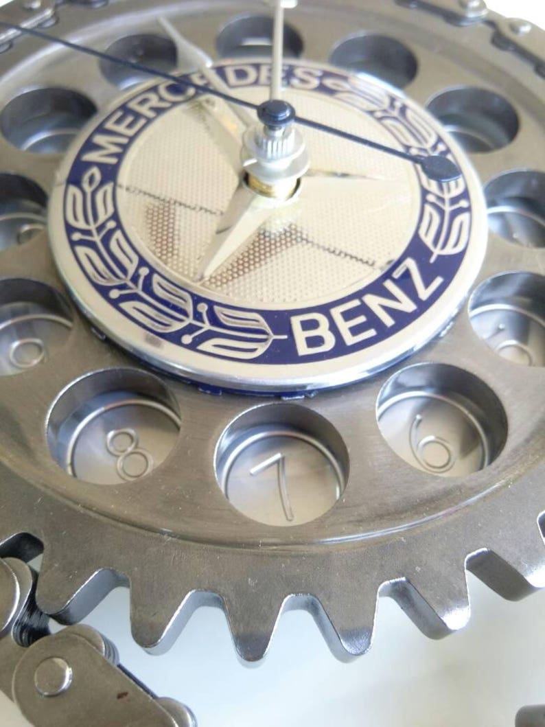 Mercedes Metal Gear Wall Clock Car Part Furniture Automotive Etsy