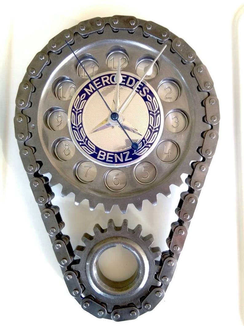 Mercedes Metal Gear Wall Clock Car Part Furniture Automotive Etsy