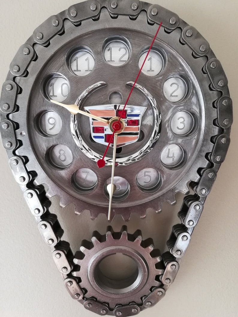 Cadillac Metal Gear Wall Clock Car Part Furniture Automotive Etsy