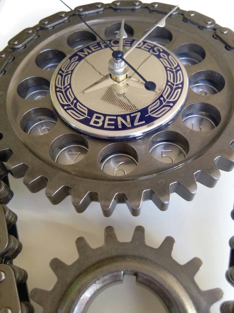 Mercedes Metal Gear Wall Clock Car Part Furniture Automotive Etsy