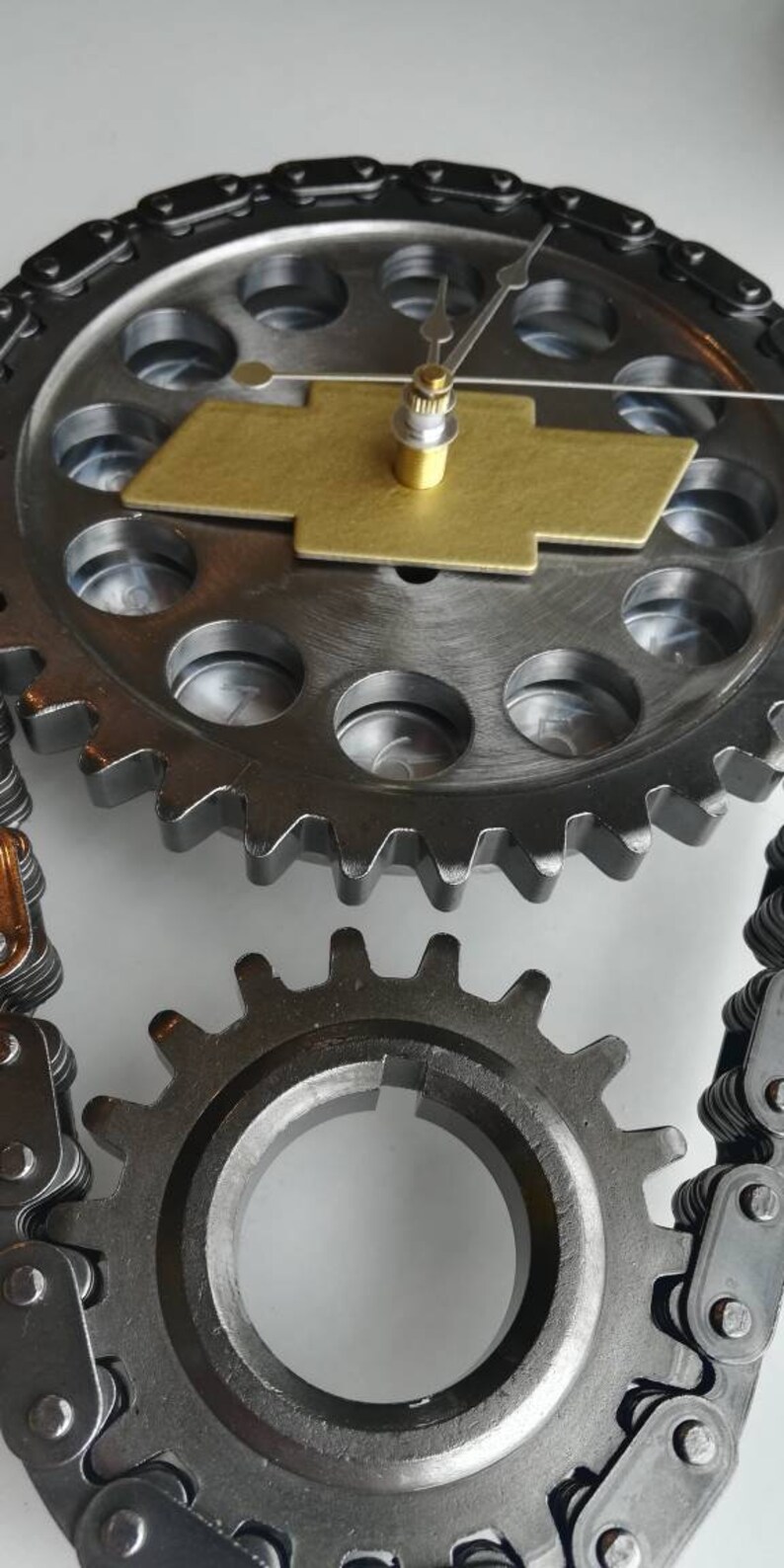 Bow Tie Chevrolet Chevy Duramax Timing Gear Wall Metal Clock Etsy