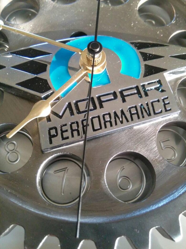 MOPAR Dodge Charger Challenger Metal Gear Wall Clock Car Part Etsy