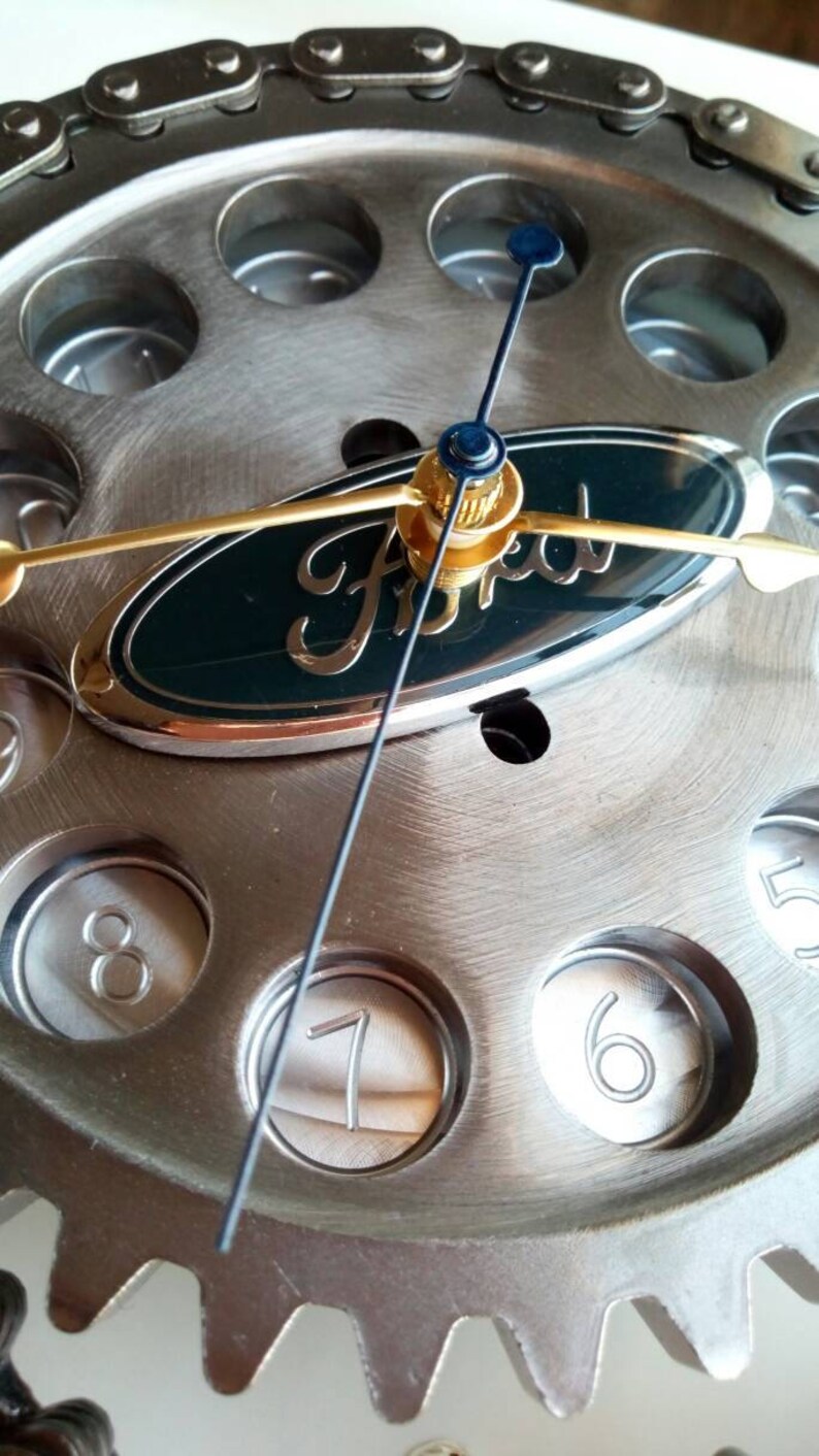 Ford Metal Gear Wall Clock Car Part Furniture Automotive Decor Etsy