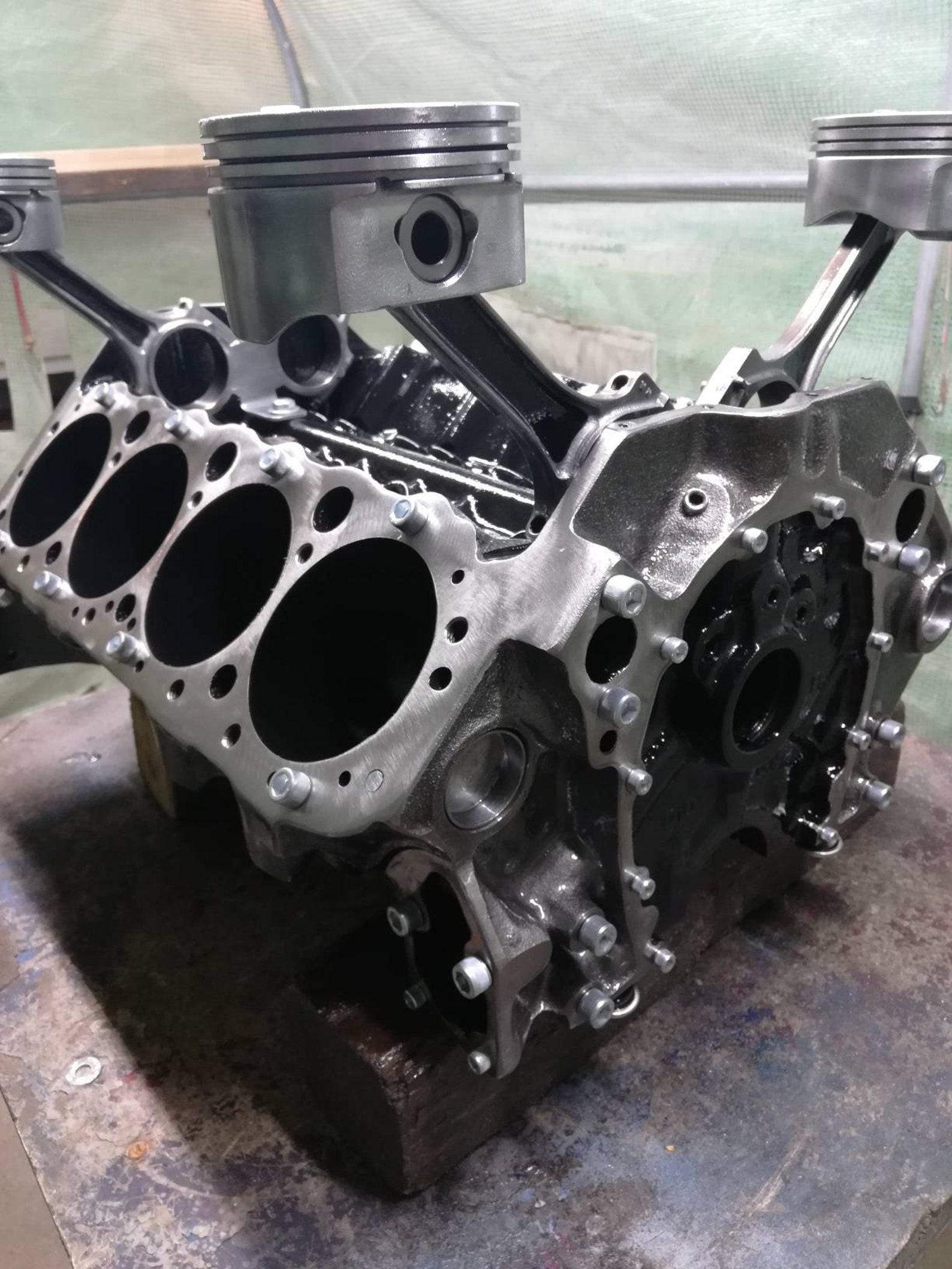 Engine Block Table Chevy Chevrolet SBC V8 Car Part Furniture Etsy